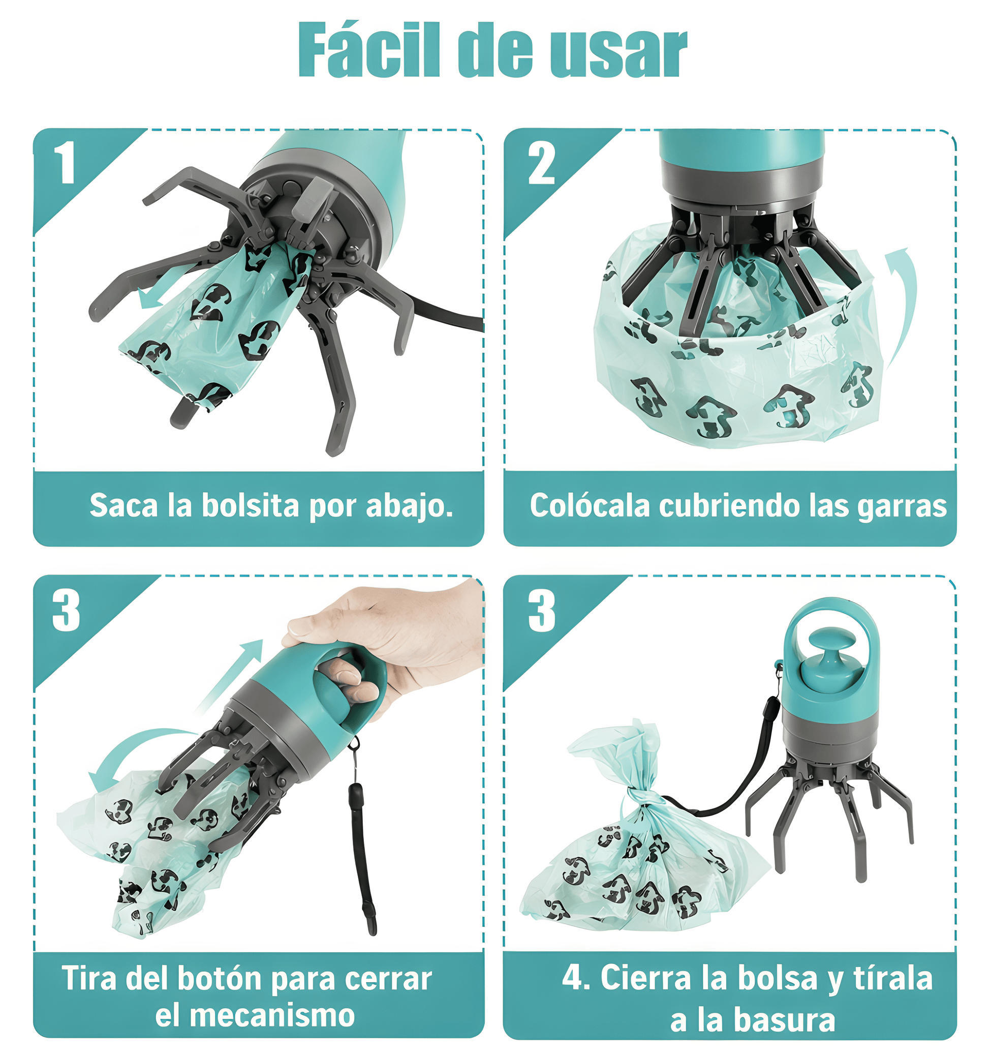 Recoge cacas sin contacto